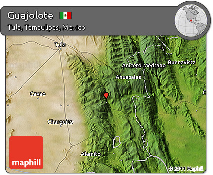 Satellite 3D Map of Guajolote