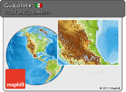 Physical Location Map of Guajolote