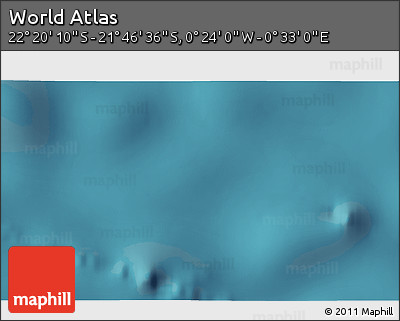 Satellite 3D Map of the Area around 22° 3' 23" S, 0° 4' 30" E