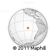 Outline Map of the Area around 22° 3' 23" S, 106° 10' 30" W, rectangular outline