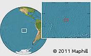 Satellite Location Map of the area around 22° 3' 23" S, 107° 52' 30" W