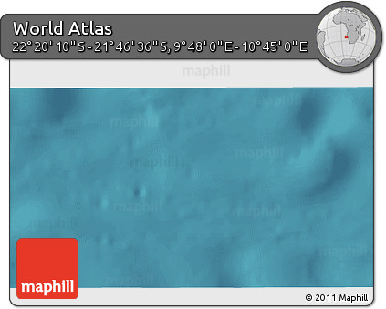 Satellite 3D Map of the Area around 22° 3' 23" S, 10° 16' 30" E