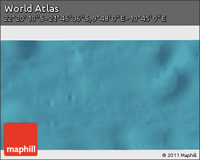 Satellite 3D Map of the Area around 22° 3' 23" S, 10° 16' 30" E