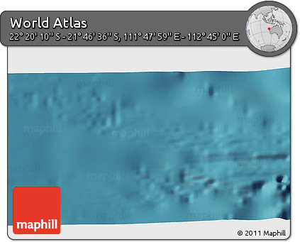 Satellite 3D Map of the Area around 22° 3' 23" S, 112° 16' 30" E