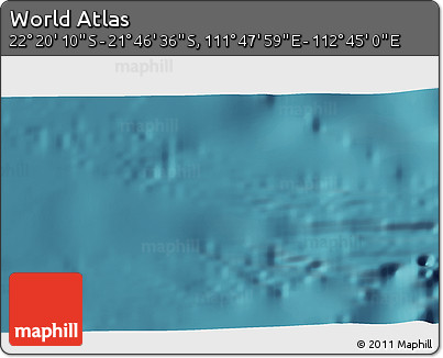 Satellite 3D Map of the Area around 22° 3' 23" S, 112° 16' 30" E