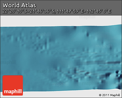 Satellite 3D Map of the Area around 22° 3' 23" S, 112° 16' 30" E