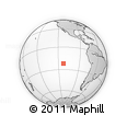 Outline Map of the Area around 22° 3' 23" S, 112° 58' 29" W, rectangular outline