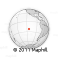 Outline Map of the Area around 22° 3' 23" S, 113° 49' 29" W, rectangular outline
