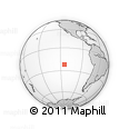 Outline Map of the Area around 22° 3' 23" S, 114° 40' 30" W, rectangular outline
