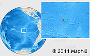 Shaded Relief Location Map of the area around 22° 3' 23" S, 115° 31' 30" W