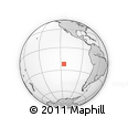 Outline Map of the Area around 22° 3' 23" S, 115° 31' 30" W, rectangular outline