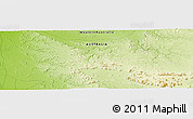 Physical Panoramic Map of the area around 22° 3' 23" S, 116° 31' 30" E