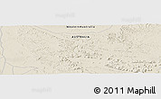 Shaded Relief Panoramic Map of the area around 22° 3' 23" S, 116° 31' 30" E