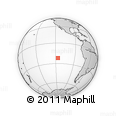 Outline Map of the Area around 22° 3' 23" S, 116° 22' 30" W, rectangular outline