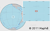 Gray Location Map of the area around 22° 3' 23" S, 117° 13' 29" W