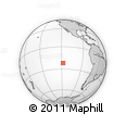 Outline Map of the Area around 22° 3' 23" S, 118° 4' 29" W, rectangular outline