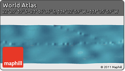 Satellite Panoramic Map of the Area around 22° 3' 23" S, 118° 4' 29" W