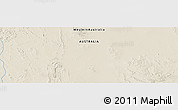 Shaded Relief Panoramic Map of the area around 22° 3' 23" S, 121° 37' 30" E