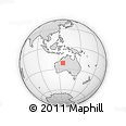 Outline Map of the Area around 22° 3' 23" S, 125° 52' 30" E, rectangular outline