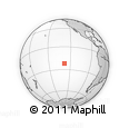 Outline Map of the Area around 22° 3' 23" S, 128° 16' 30" W, rectangular outline