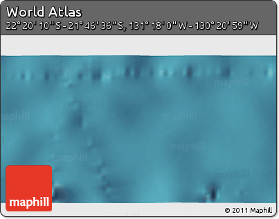 Satellite 3D Map of the Area around 22° 3' 23" S, 130° 49' 29" W