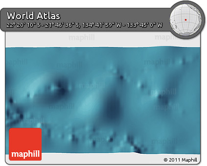 Satellite 3D Map of the Area around 22° 3' 23" S, 134° 13' 29" W