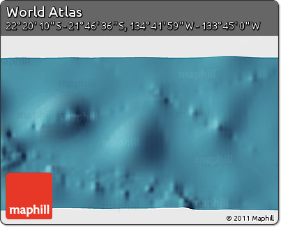 Satellite 3D Map of the Area around 22° 3' 23" S, 134° 13' 29" W