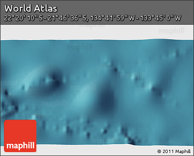 Satellite 3D Map of the Area around 22° 3' 23" S, 134° 13' 29" W