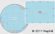 Gray Location Map of the area around 22° 3' 23" S, 144° 25' 30" W