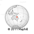 Outline Map of the Area around 22° 3' 23" S, 145° 25' 30" E, rectangular outline