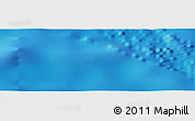 Physical Panoramic Map of the area around 22° 3' 23" S, 145° 16' 30" W
