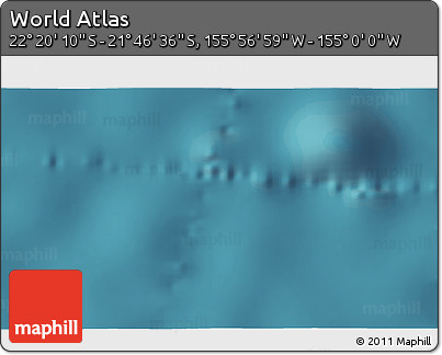 Satellite 3D Map of the Area around 22° 3' 23" S, 155° 28' 29" W