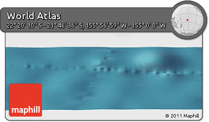 Satellite Panoramic Map of the Area around 22° 3' 23" S, 155° 28' 29" W