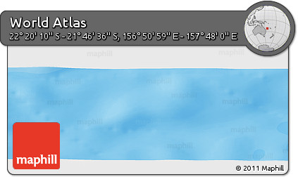 Political Panoramic Map of the Area around 22° 3' 23" S, 157° 19' 29" E