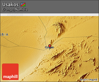 Physical 3D Map of Usakos