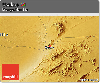 Physical 3D Map of Usakos