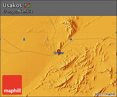 Political Map of Usakos