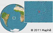 Satellite Location Map of the area around 22° 3' 23" S, 15° 13' 29" W