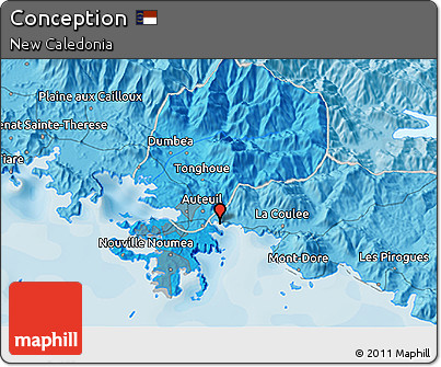 Political 3D Map of Conception