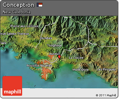 Satellite 3D Map of Conception