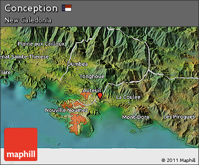 Satellite 3D Map of Conception
