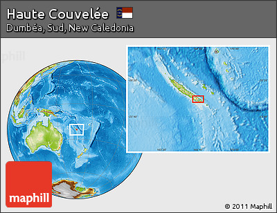 Physical Location Map of Haute Couvelée