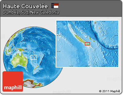 Physical Location Map of Haute Couvelée