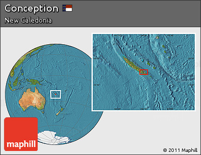 Satellite Location Map of Conception