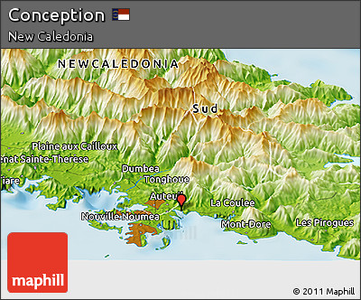 Physical Panoramic Map of Conception