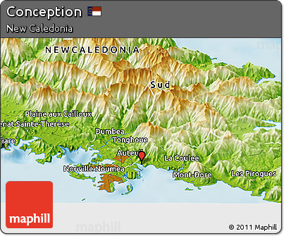 Physical Panoramic Map of Conception