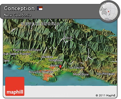 Satellite Panoramic Map of Conception