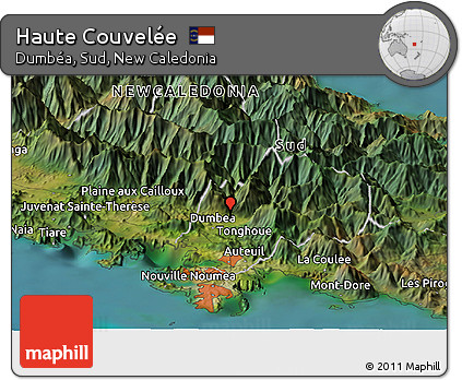 Satellite Panoramic Map of Haute Couvelée