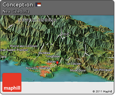 Satellite Panoramic Map of Conception