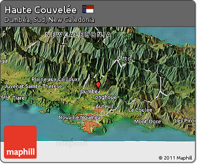 Satellite Panoramic Map of Haute Couvelée